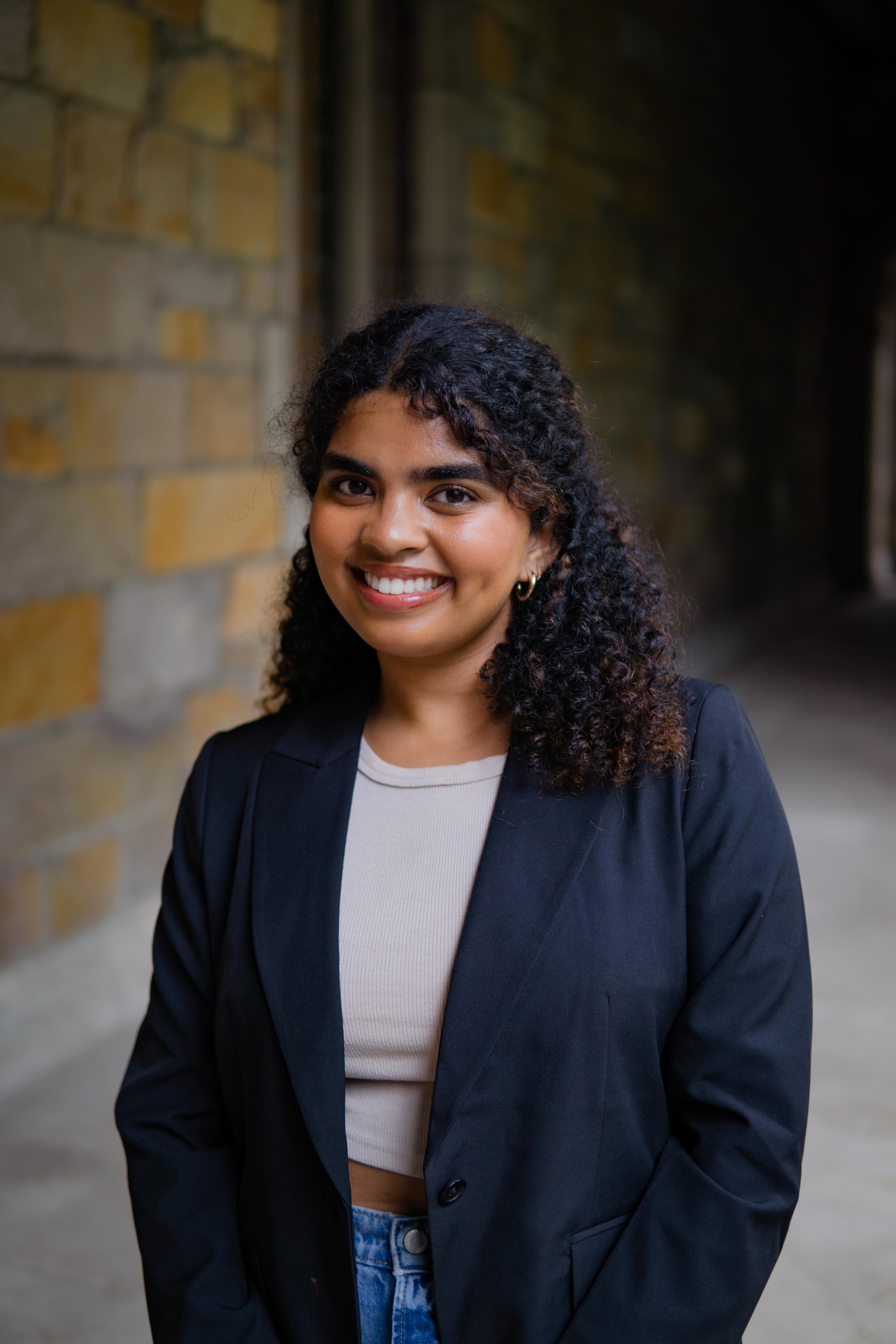 Professional headshot for my friend Dheeksha