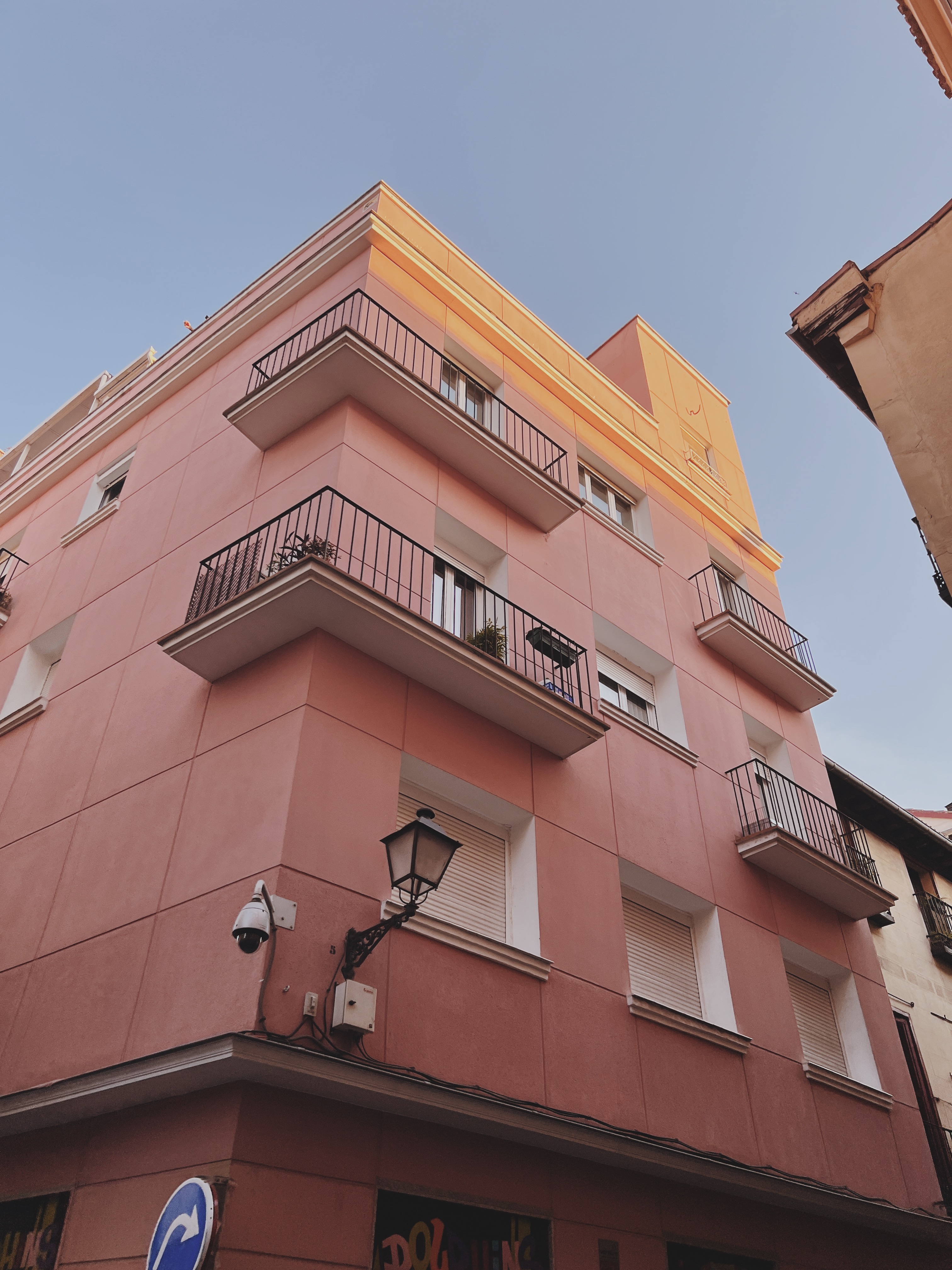 Pink facade