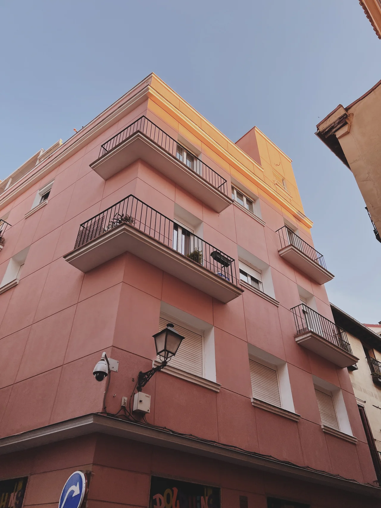 Pink facade