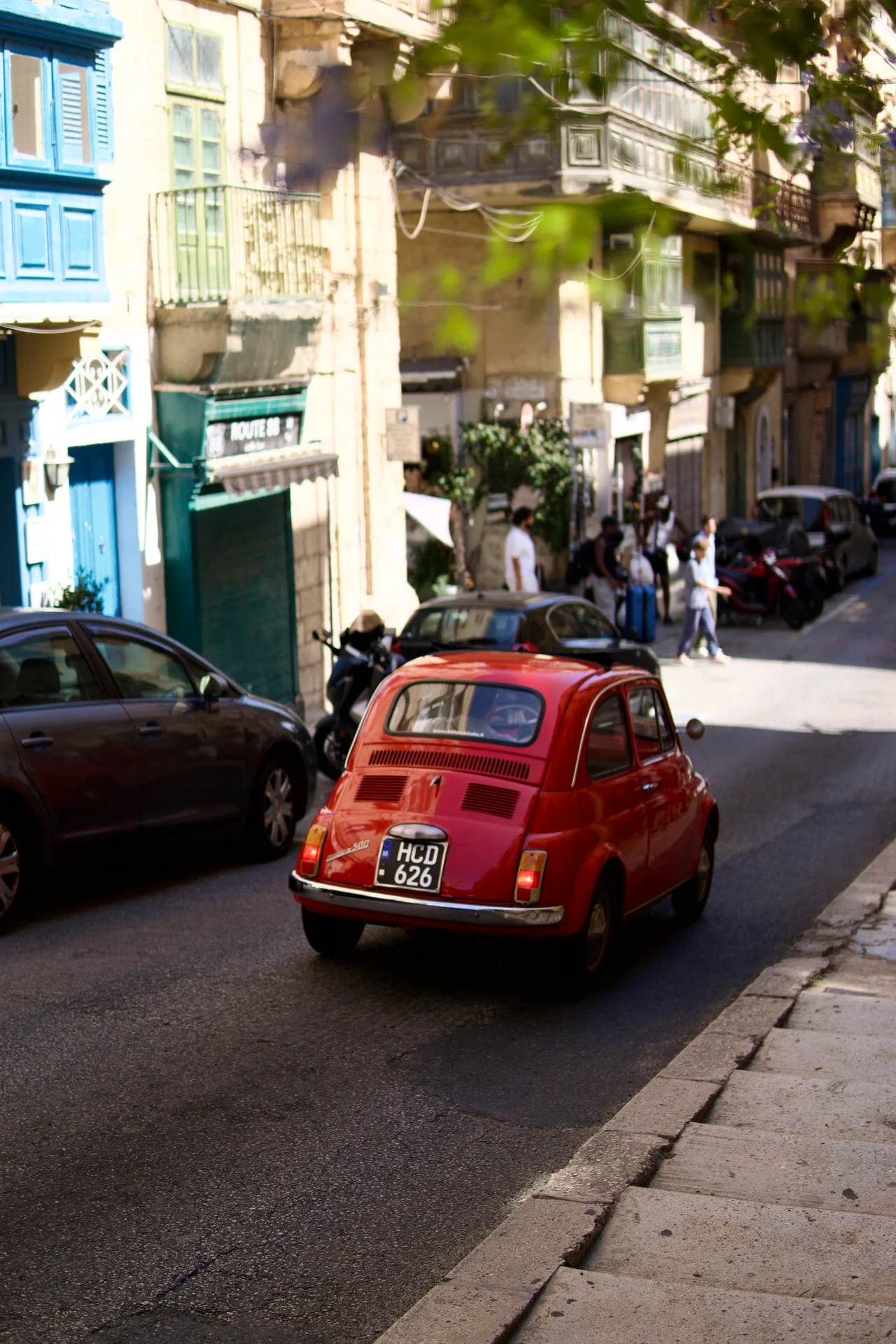 Passing car